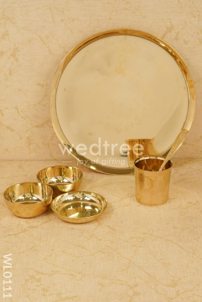 Bronze (Kansa) Thali set - WL0111