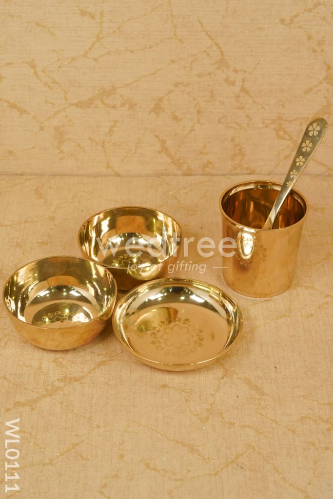 Bronze (Kansa) Thali set - WL0111