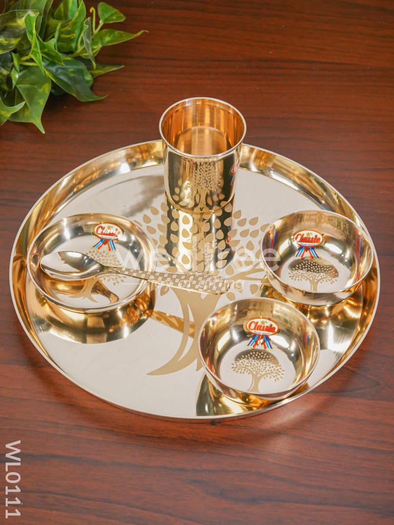 Bronze (Kansa) Thali set - WL0111