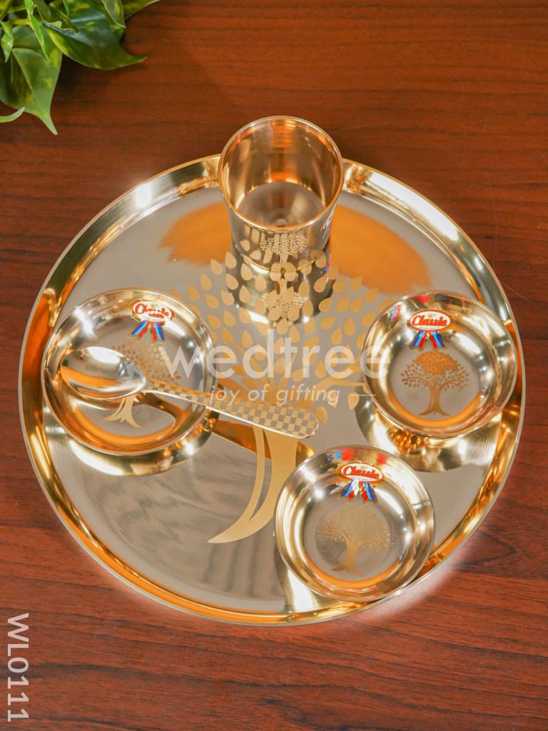 Bronze (Kansa) Thali set - WL0111