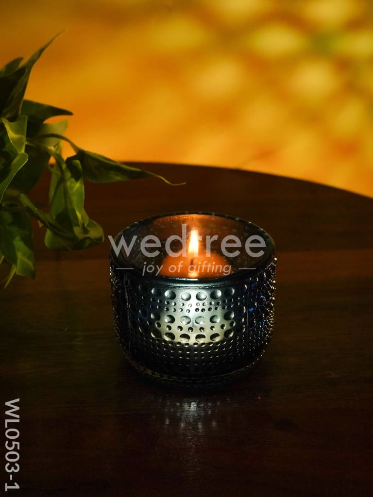 Bubble textured Votive (3 Inch) - Set of 2 - WL0503