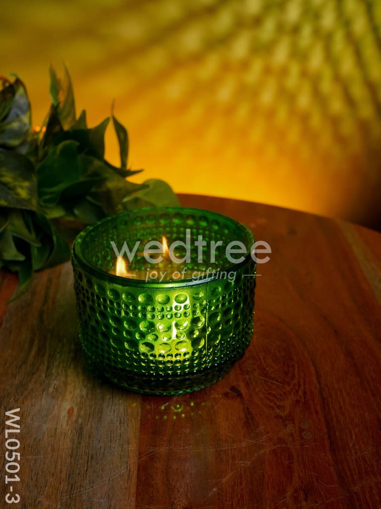 Bubble textured Votive (4 Inch) - WL0501