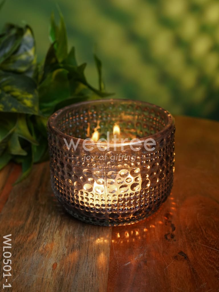 Bubble textured Votive (4 Inch) - WL0501