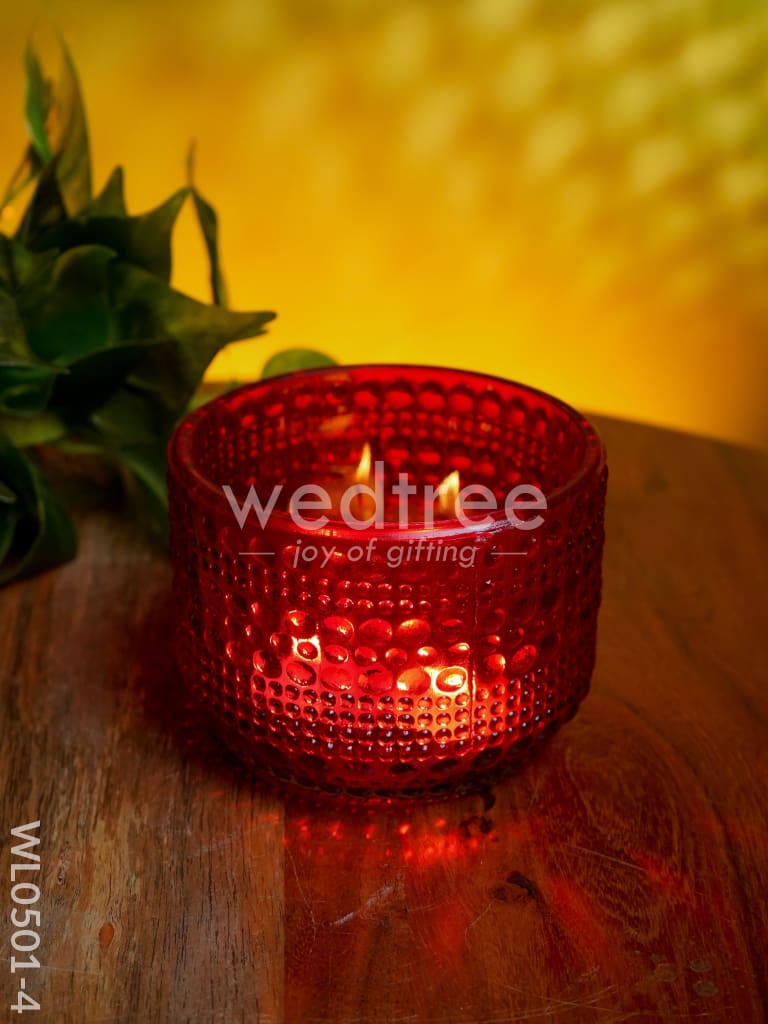 Bubble textured Votive (4 Inch) - WL0501
