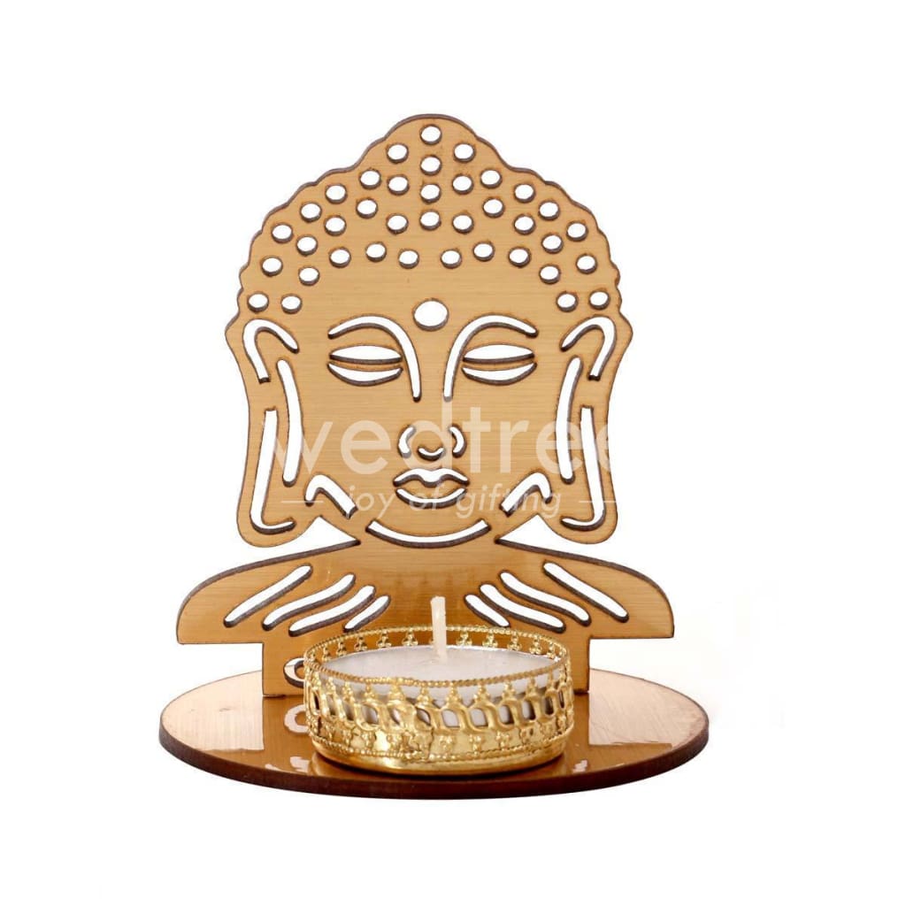 Buddha shadow diya - MDF