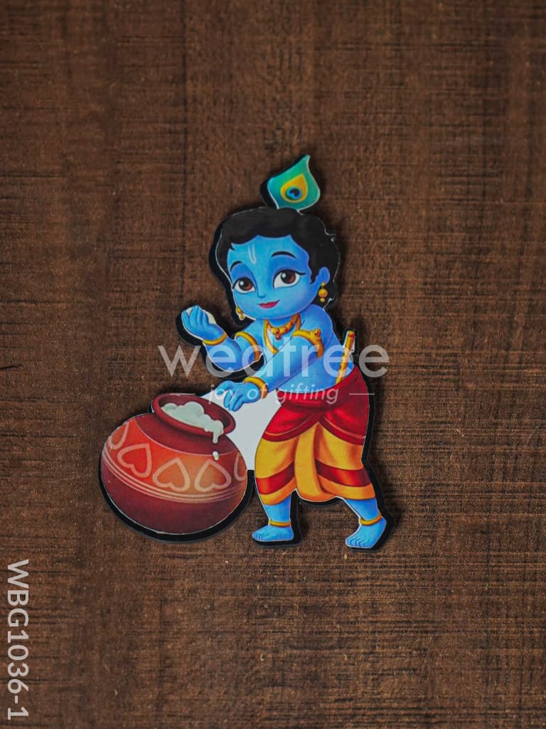 Butter Krishna Fridge Magnet - WBG1036-1
