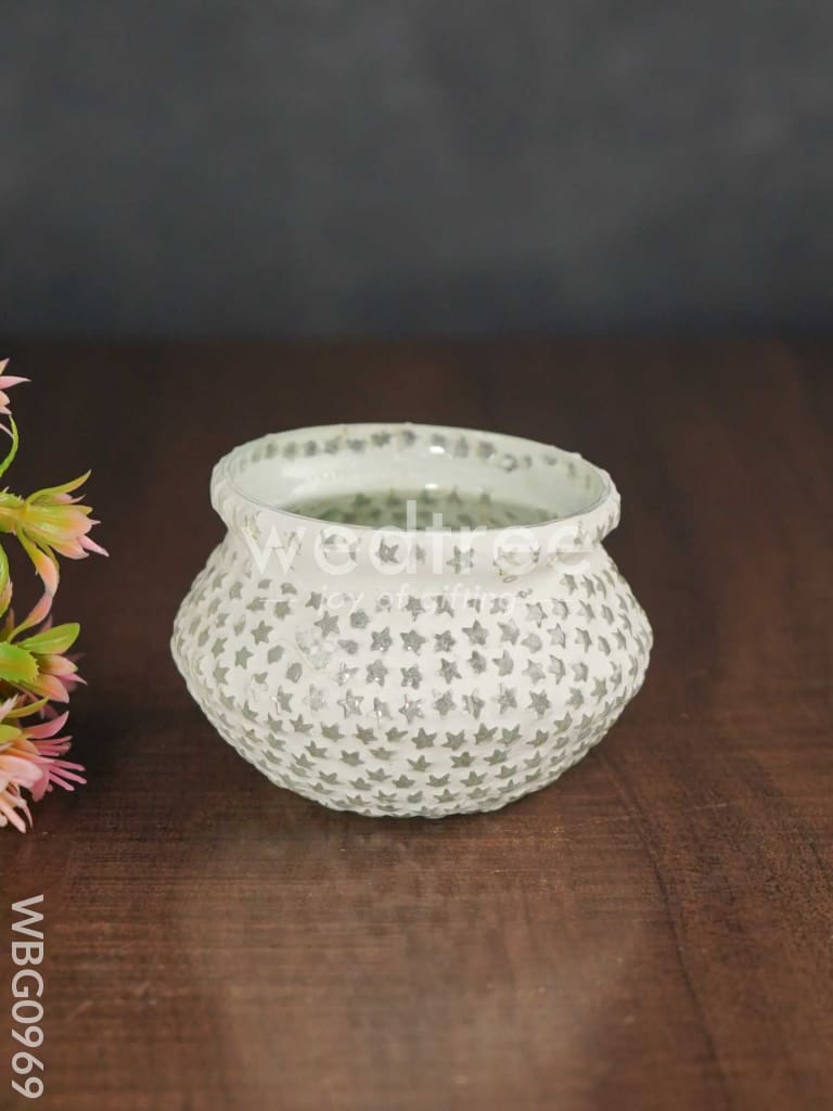 Candle Holder with Mosaic Art - WBG0969