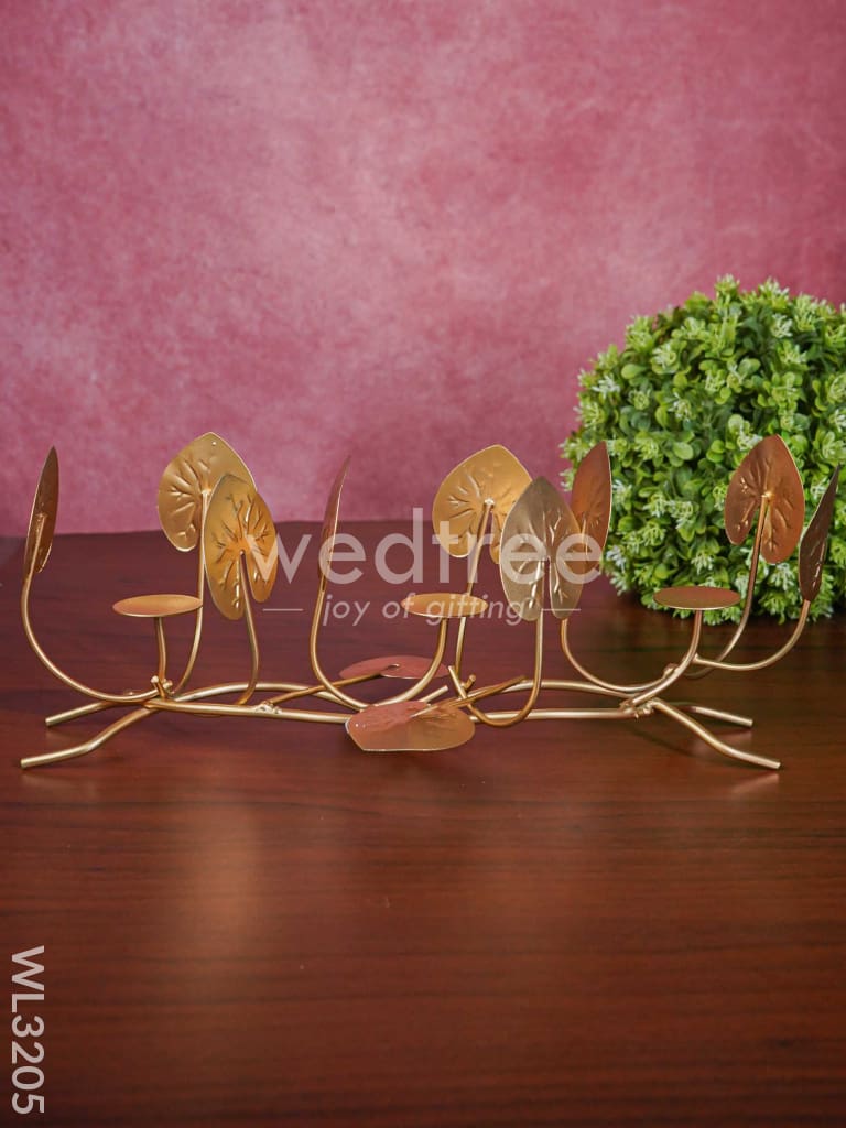Candle Holders among Lotus Stems & Leaves - WL3205