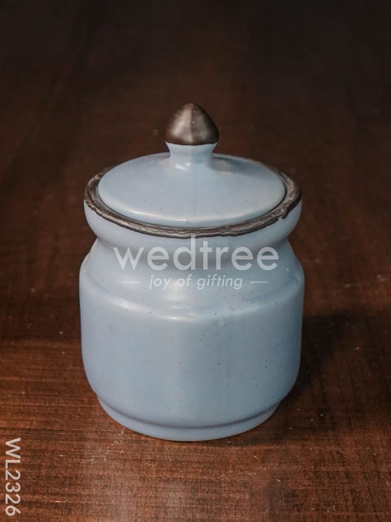 Ceramic Pickle Jar - ( Set of 4 ) - Dusky Lavender - WL2326