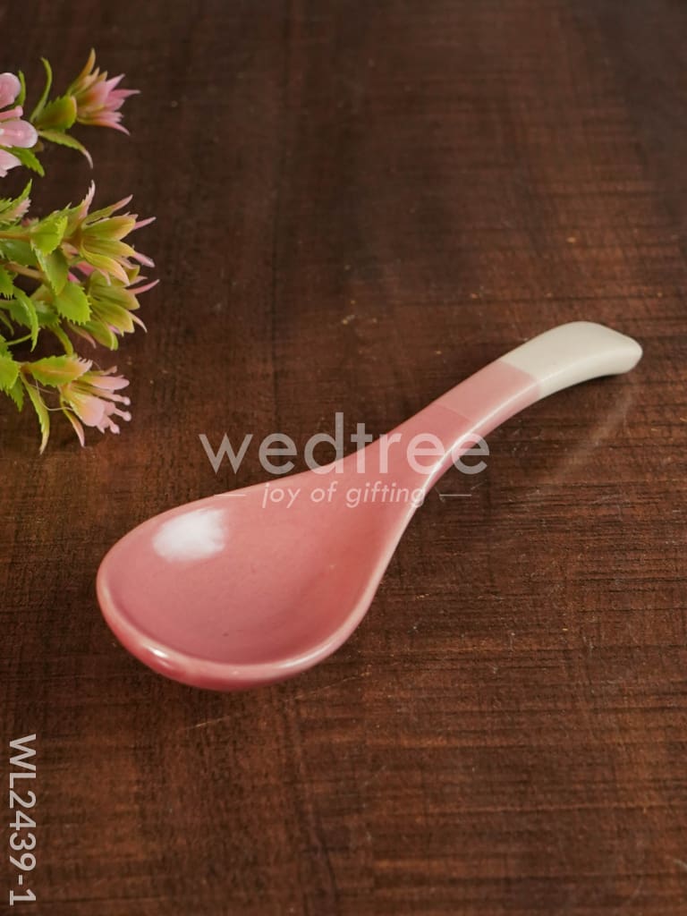 Ceramics Bowl with Spoon Set - WL2439