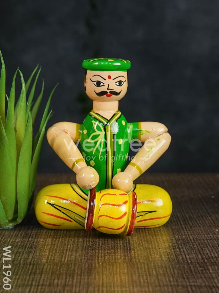 Channapatna Toys - Gents Music Set (Set of 3) - WL1960
