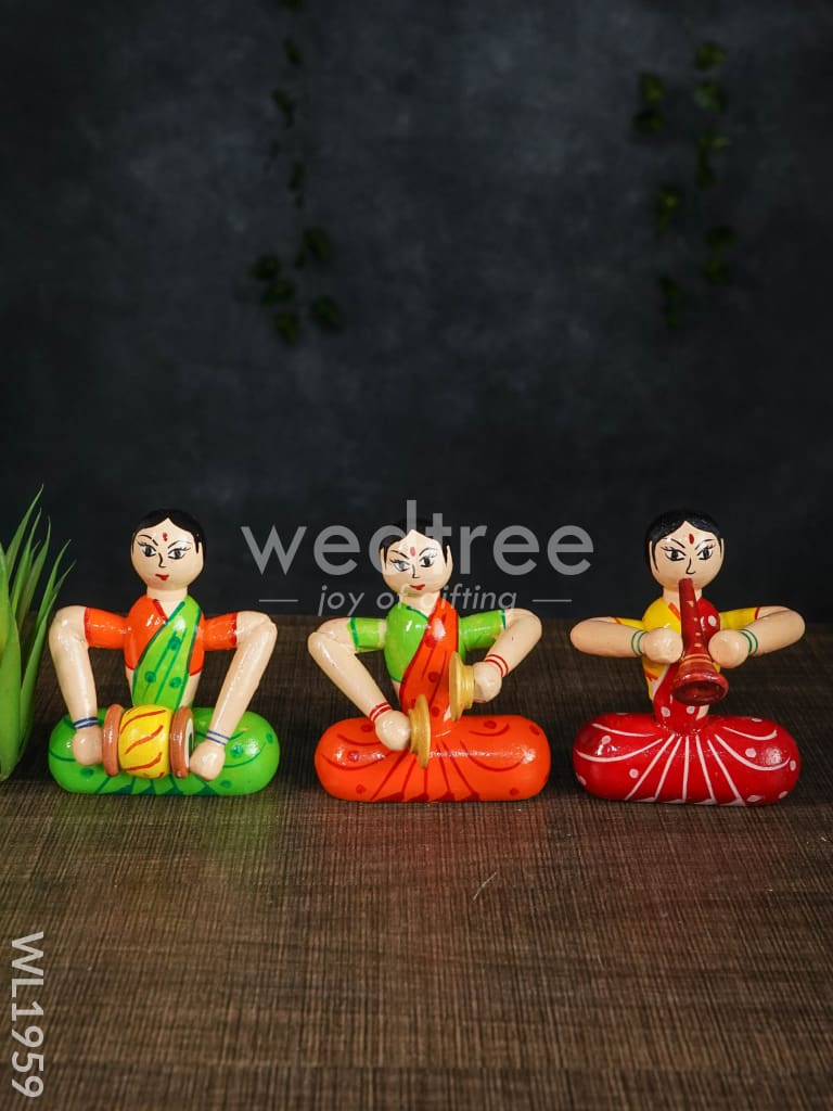 Channapatna Toys - Ladies Music Set (Set of 3) - WL1959