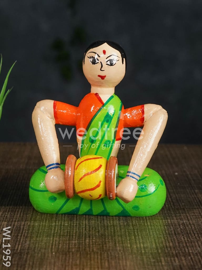 Channapatna Toys - Ladies Music Set (Set of 3) - WL1959