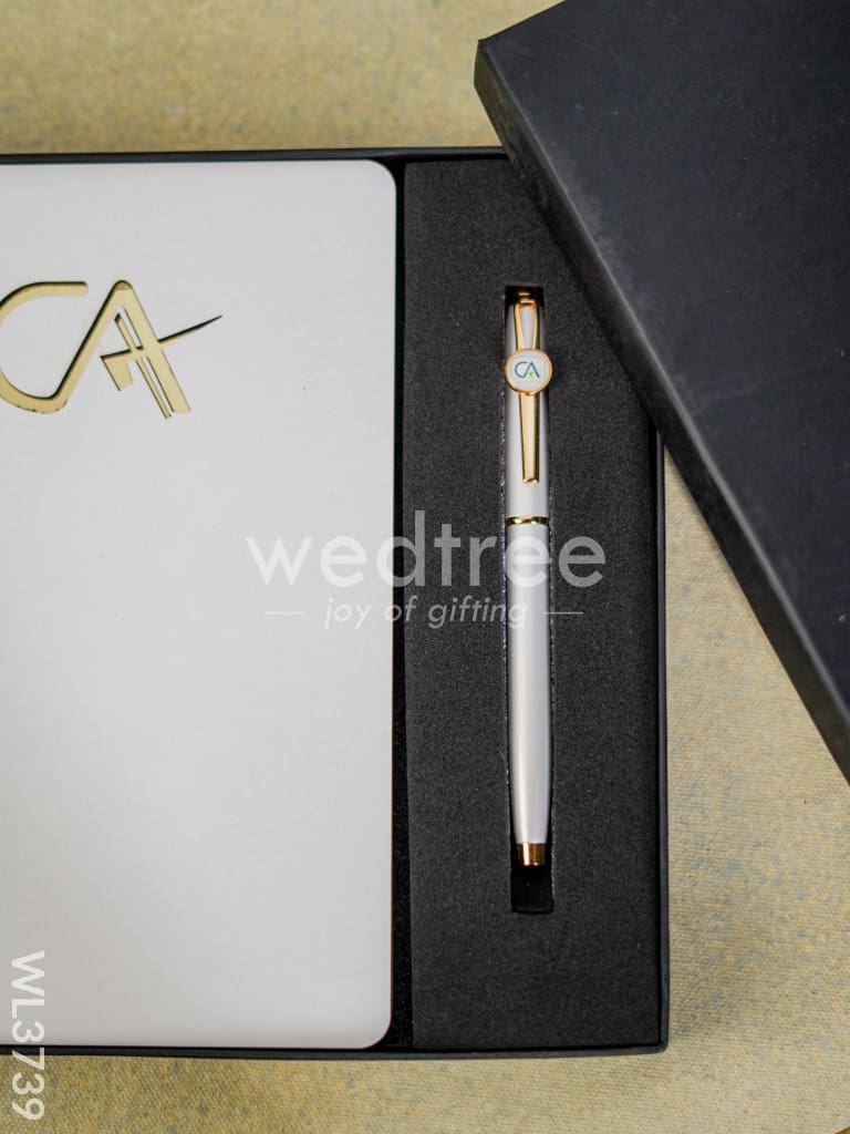 Chartered Accountant Diary with Metal Rollerball Pen - WL3739