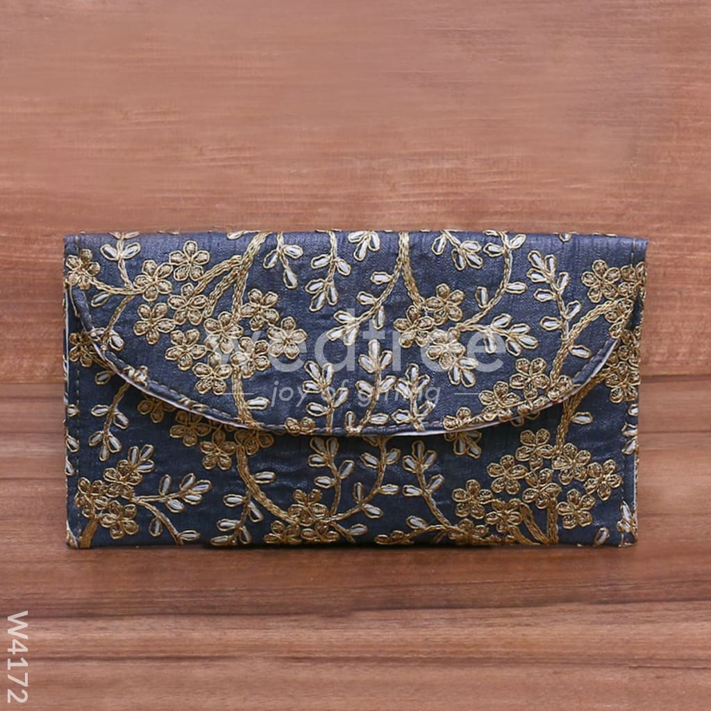 Clutch Purse with embroidery - W4172