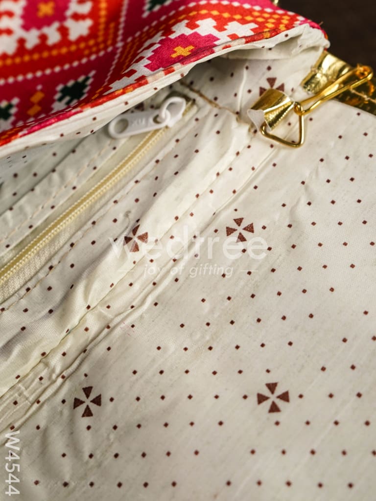 Clutch Purse with Mixed Digital Print - W4544