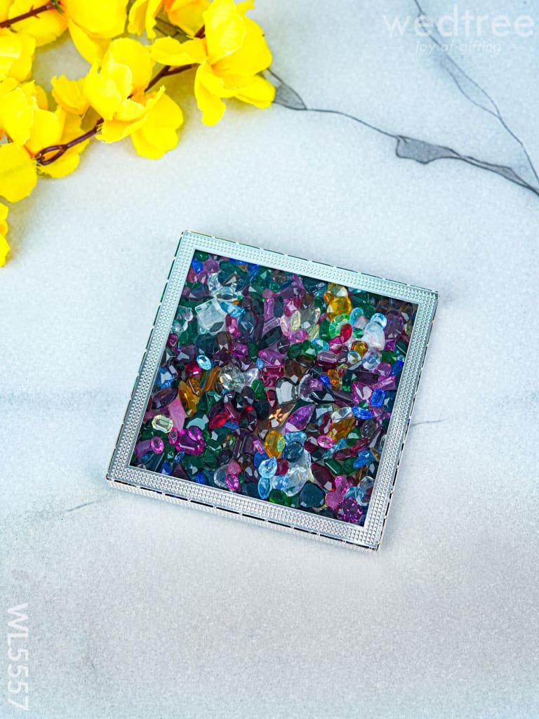 Coaster - Multicolor Glass Stone - WL5557