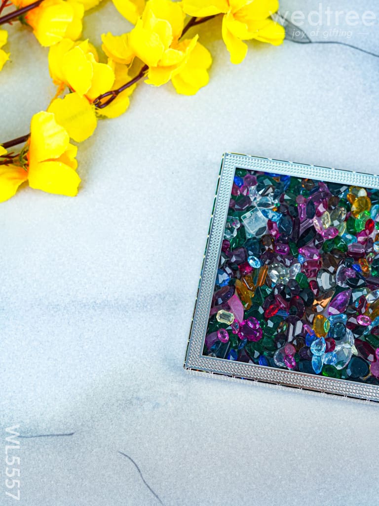 Coaster - Multicolor Glass Stone - WL5557