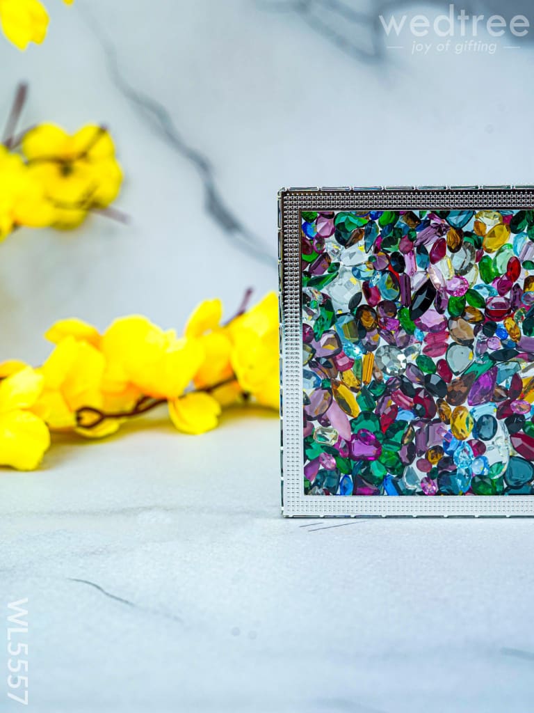 Coaster - Multicolor Glass Stone - WL5557