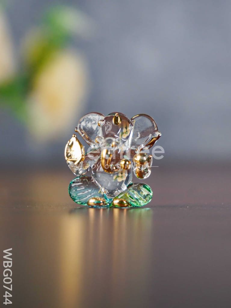 Colorful Glass Ganesha Idol - WBG0744