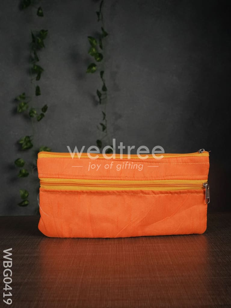 Colourful Floral Embroidery Purse with Zipper - WBG0419