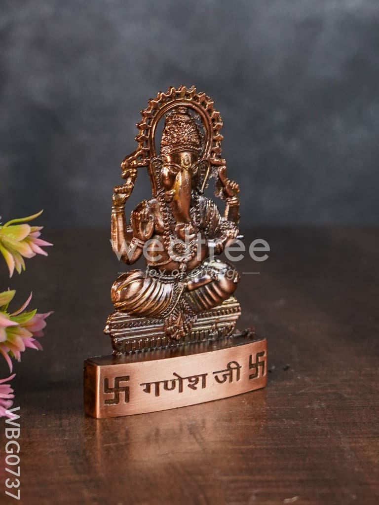 Copper Ganesha Murthi - WBG0737