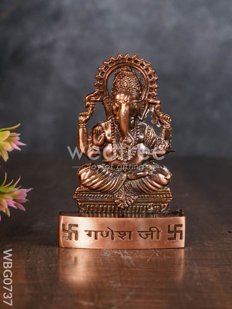 Copper Ganesha Murthi - WBG0737