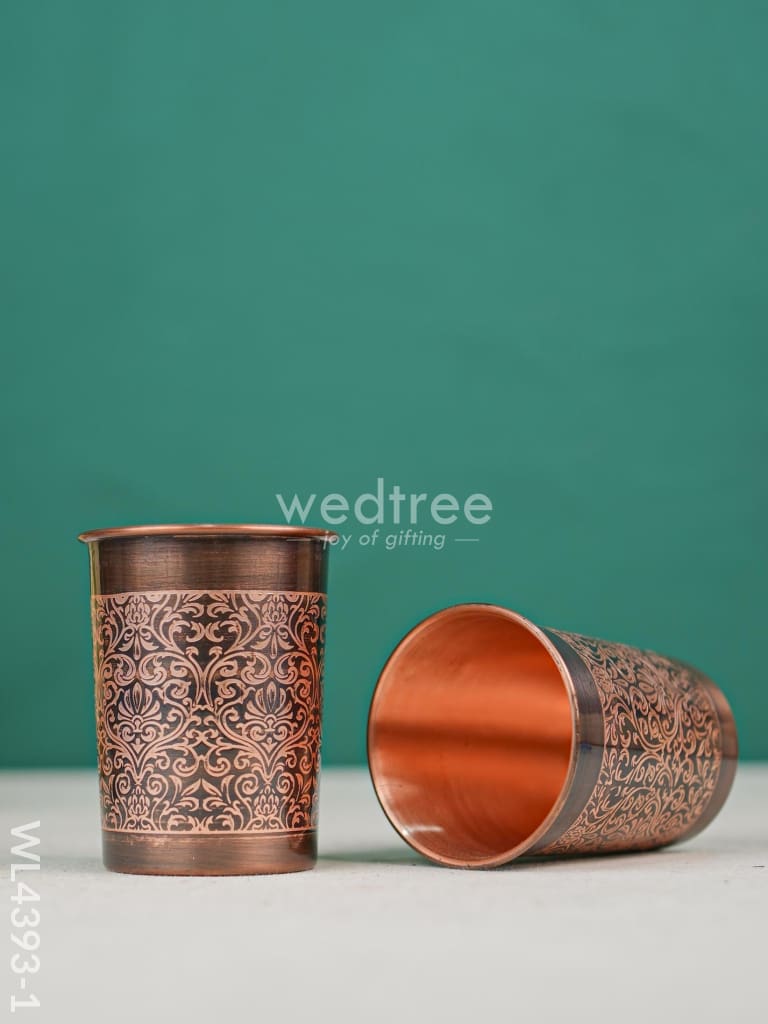 Copper Glass Set of 4 - WL4393
