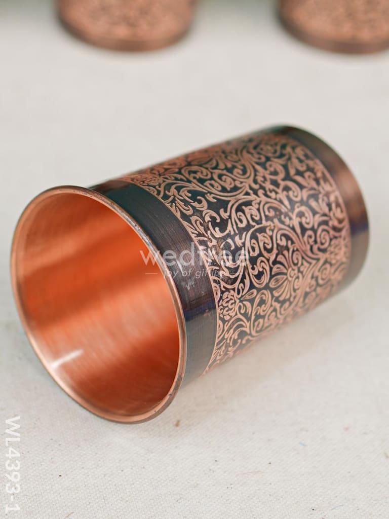 Copper Glass Set of 4 - WL4393