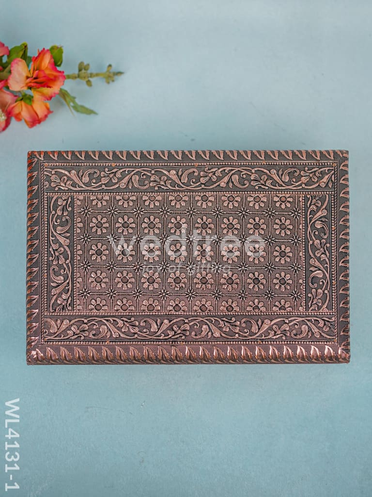 Copper Meenakari Manai (12 x 8) - WL4131-1