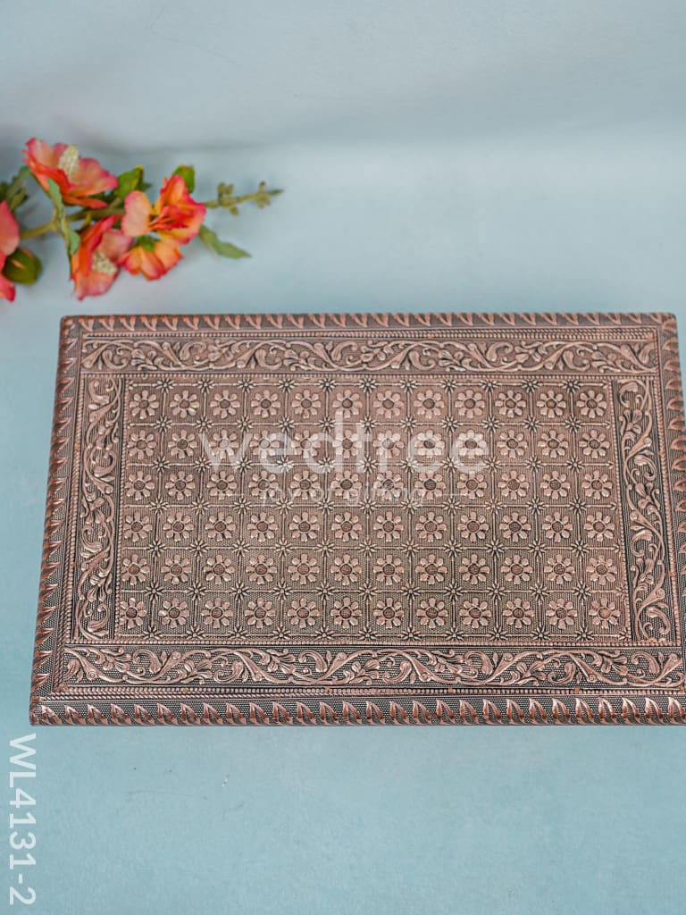 Copper Meenakari Manai (15 x10) - WL4131-2