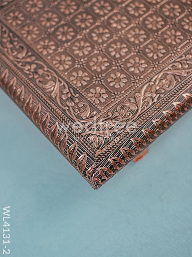 Copper Meenakari Manai (15 x10) - WL4131-2