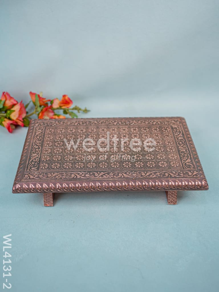 Copper Meenakari Manai (15 x10) - WL4131-2