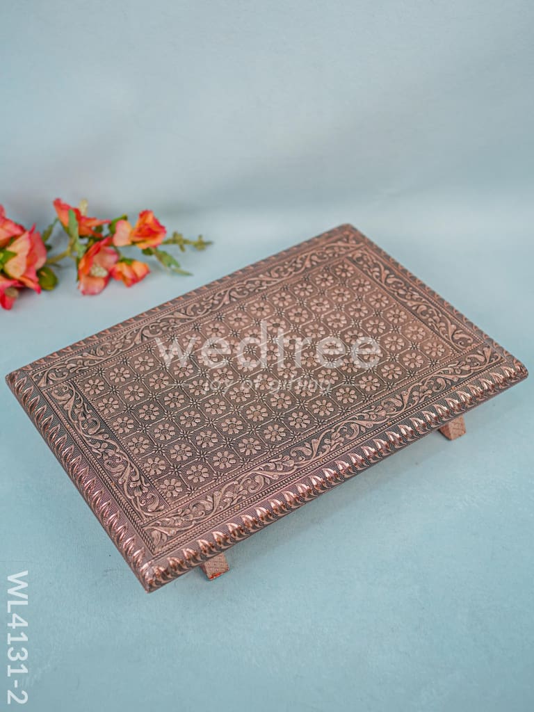 Copper Meenakari Manai (15 x10) - WL4131-2