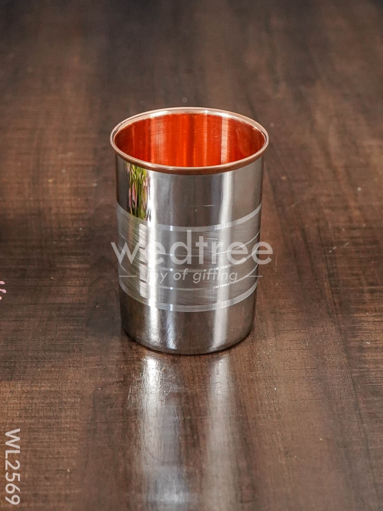 Copper with Stainless Steel Glass - Set of 6 - WL2569
