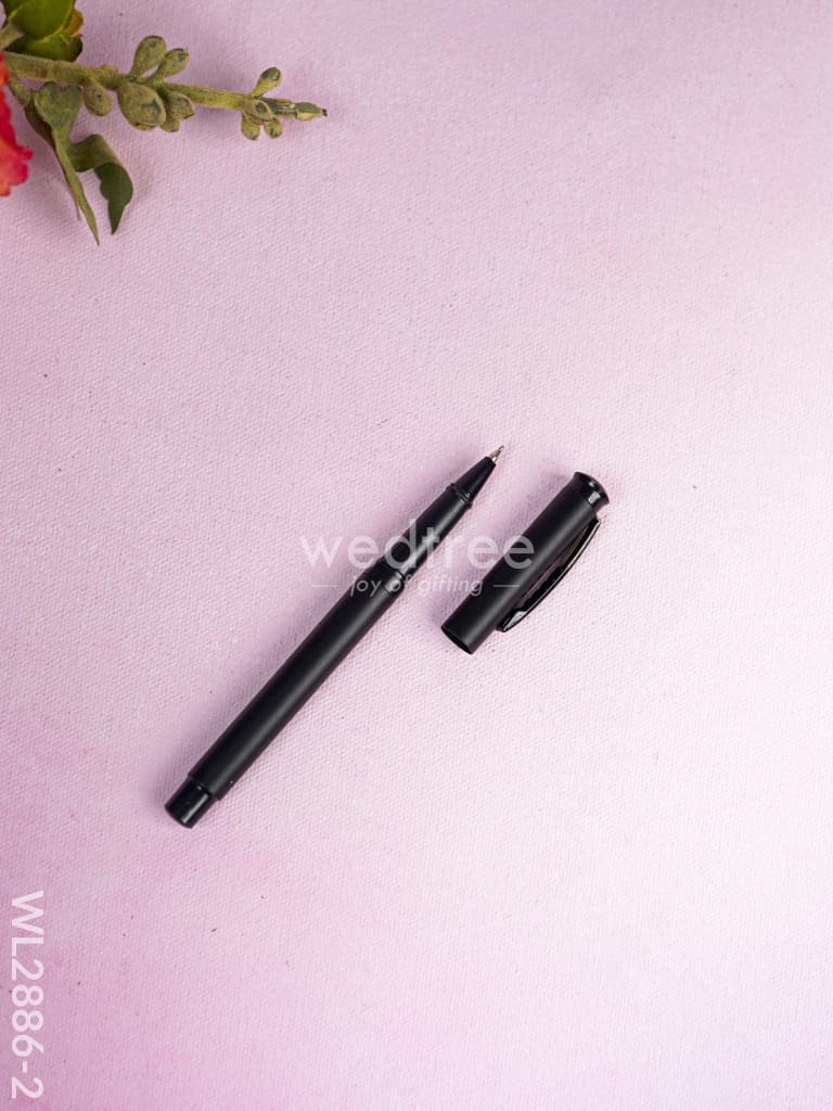 Corporate Gift - Flask & Diary with Pen Set - Black - WL2886-2