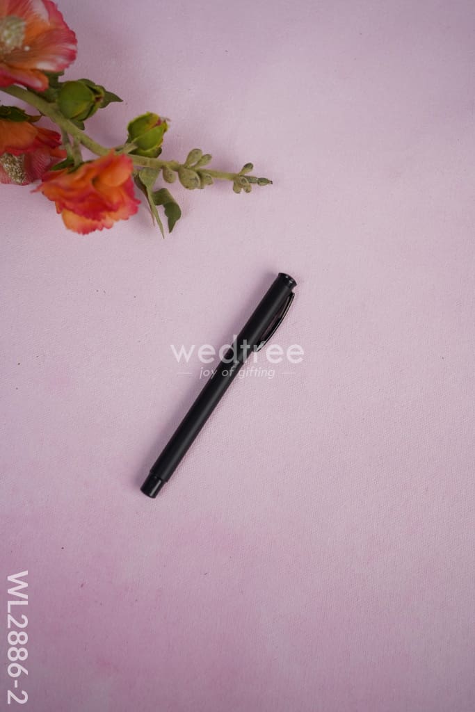 Corporate Gift - Flask & Diary with Pen Set - Black - WL2886-2