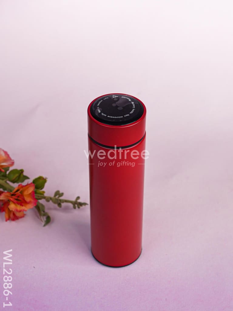 Corporate Gift - Flask & Diary with Pen Set - Red - WL2886-1