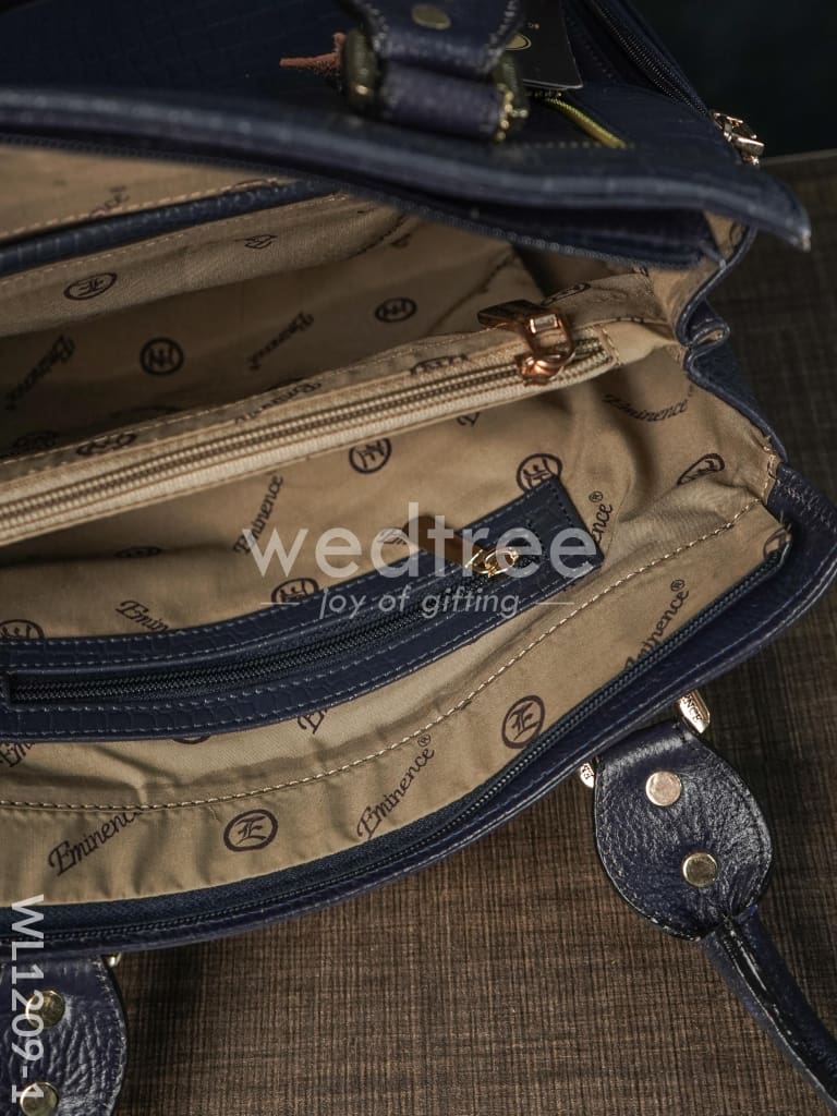 Croc-texture Leather Handbag - WL1209
