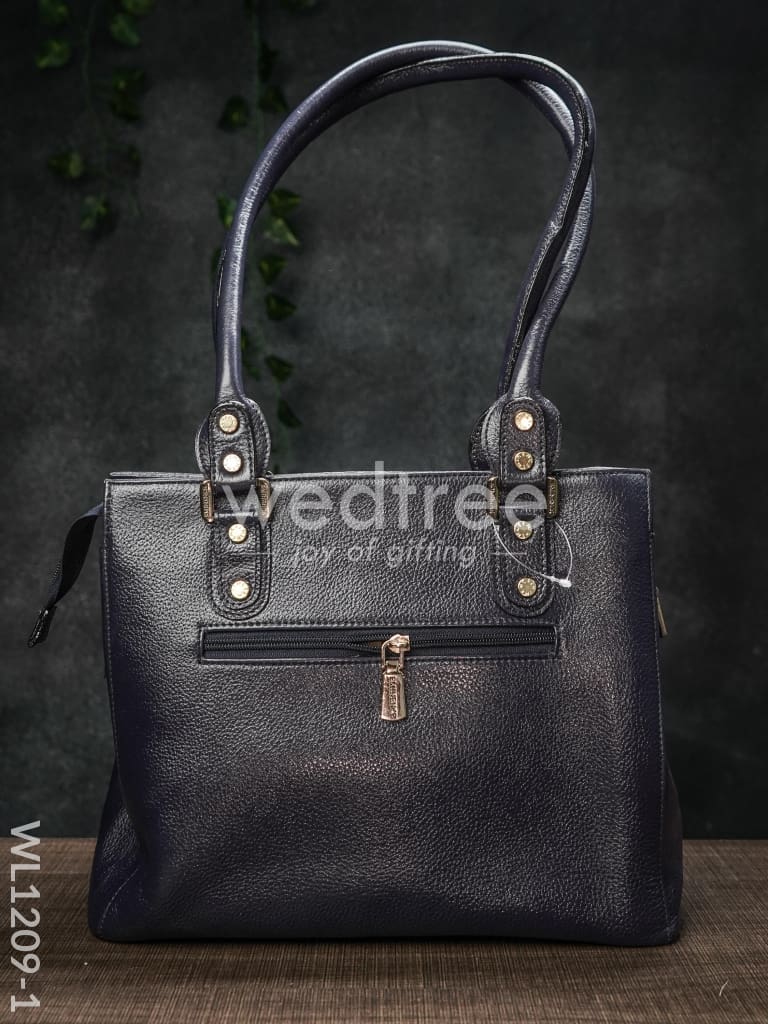Croc-texture Leather Handbag - WL1209