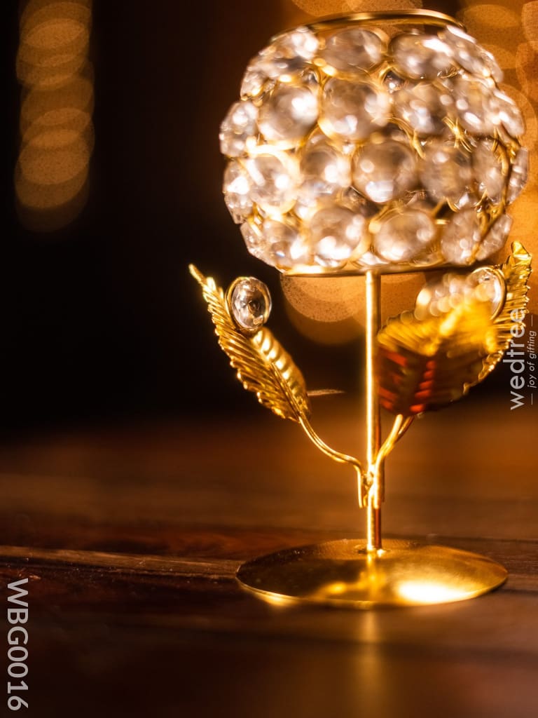 Crystal T Light Holder (Small) - Wbg0016 Candles
