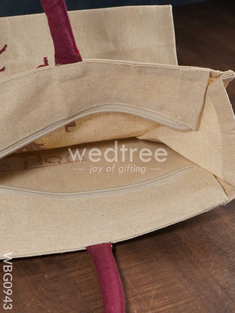 Customizable Juco Bag with Handle - Arangetram - WBG0943