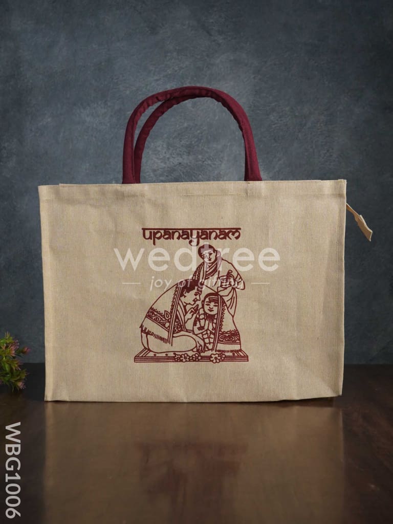Customizable Printed Juco Bag - Upanayanam - WBG1006