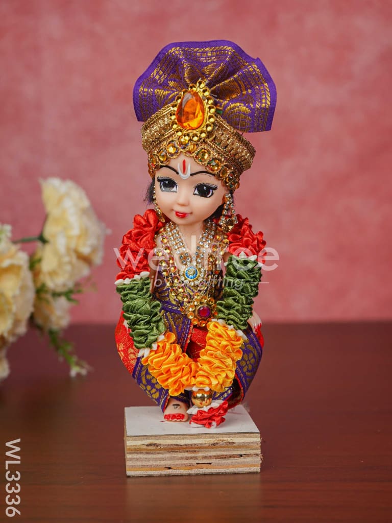 Cute Krishna Doll - 8 inch - WL3336
