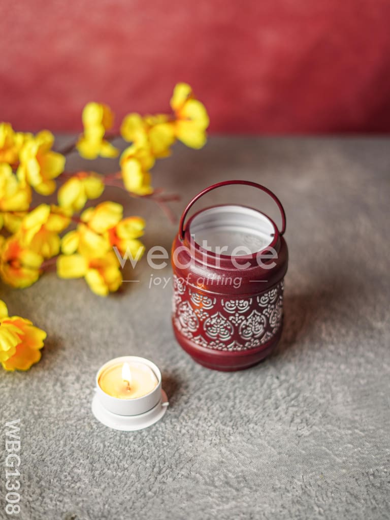 Cylindrical Votive with Handle - WBG1308