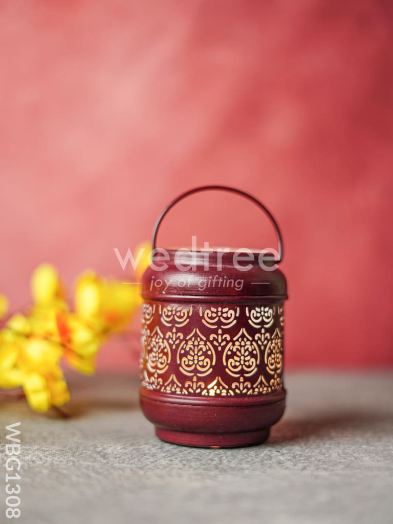 Cylindrical Votive with Handle - WBG1308