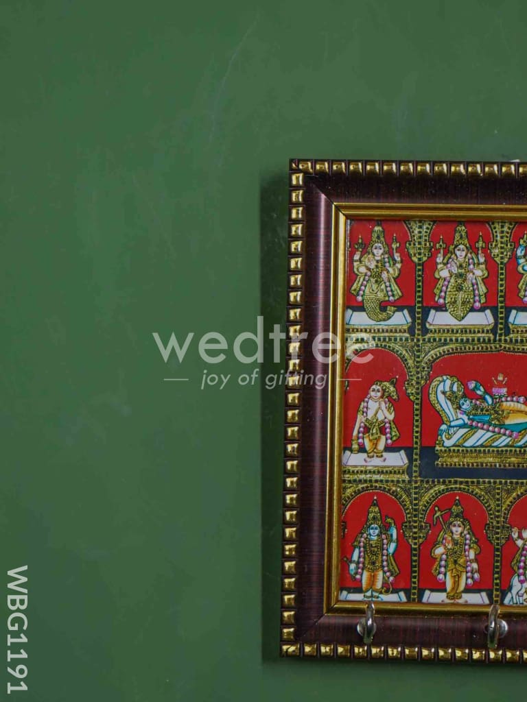 Dasavadharam Frame Key Hanger - WBG1191