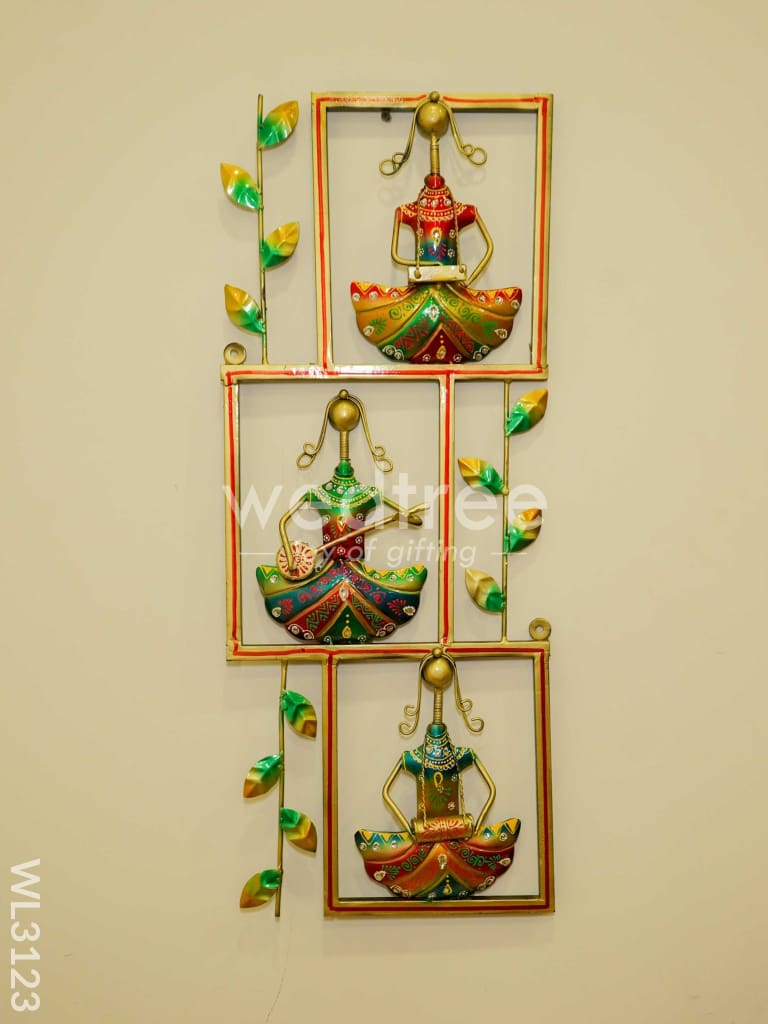 Decor Wall Hanging - Musicians Leaf Panel - WL3123