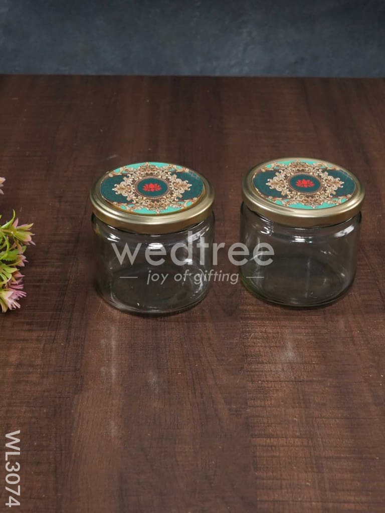 Decorative 2 Jar Dry Fruit Box - WL3074