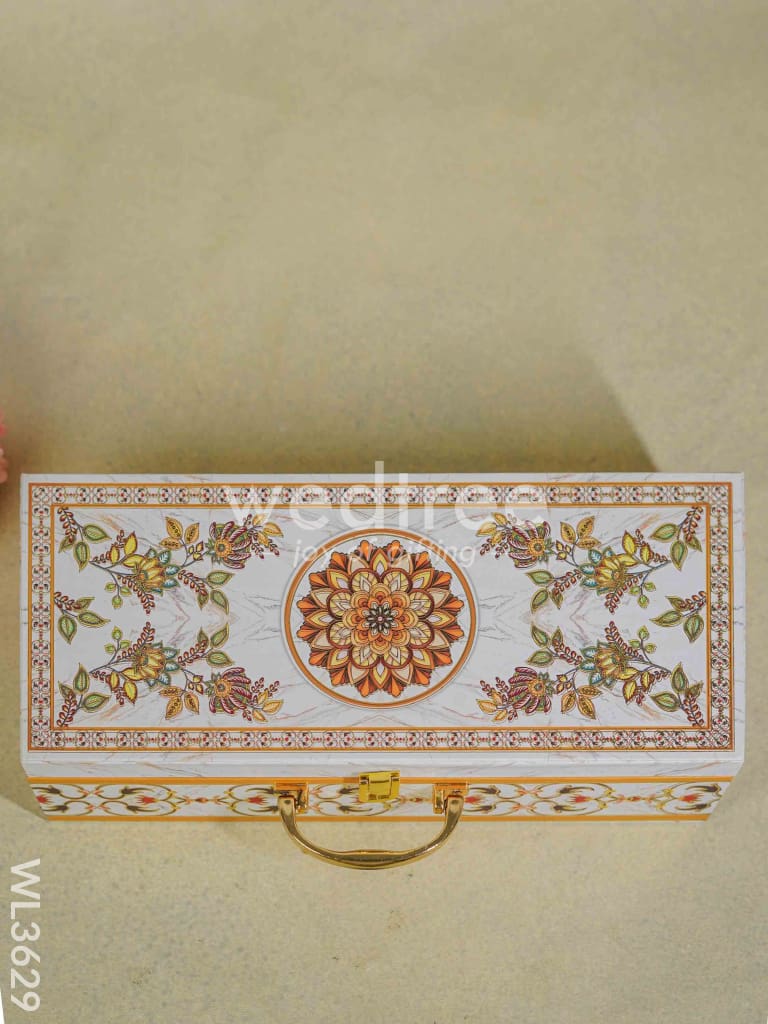 Decorative 3 Jar Dry Fruit Box - WL3629